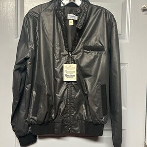 Rampage Vintage Cotton blend jacket. NWT!! Size medium. Shiny black cotton/poly